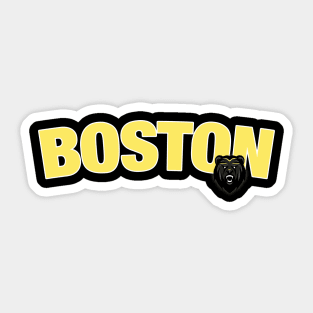 Boston vintage hockey Sticker